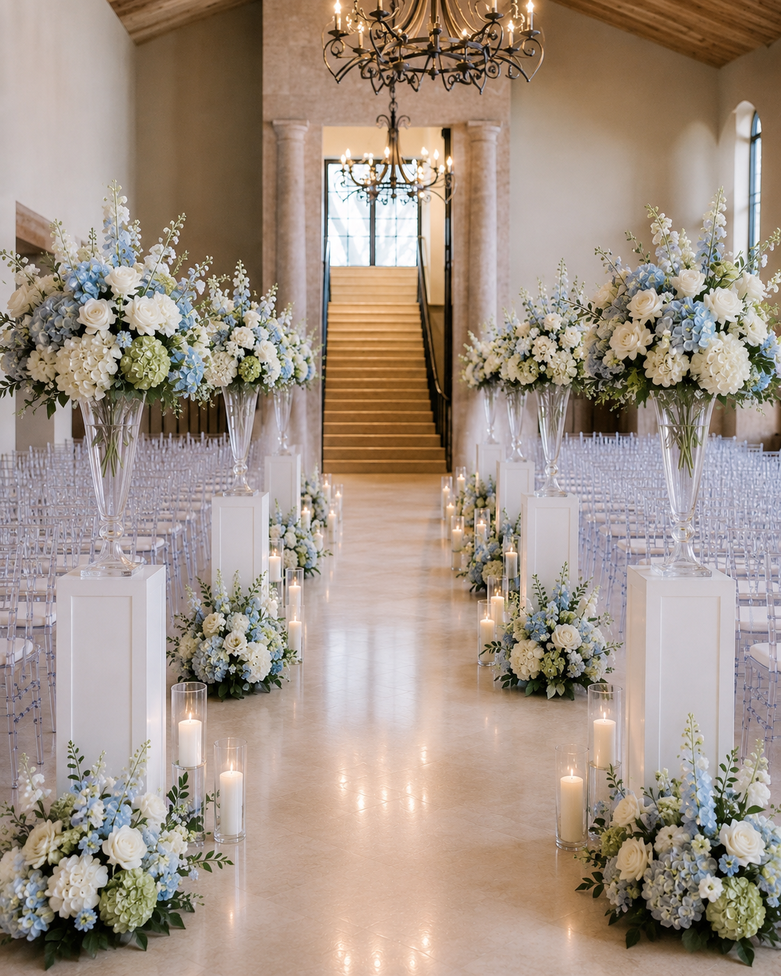 Glass Trumpet Vases